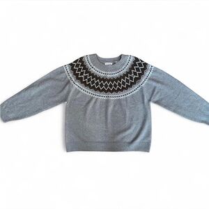 Gray Women's Crew Neck Sweater